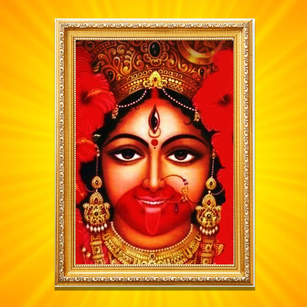 jai maa kali photo art(CD-152) available with frame or without frame in Art  Paper – Graphic Artist_ Video Creator