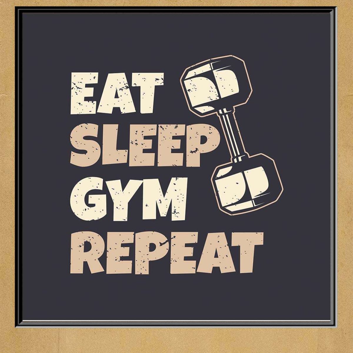  Eat Sleep Gymnastics Repeat Quote Wall Art, Unframed